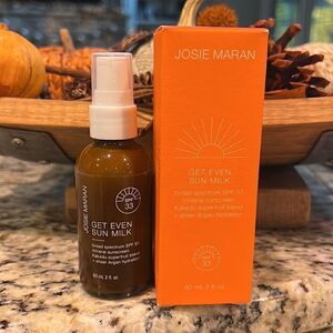 Josie Maran Get Even Sun Milk SPF 33 brand new sunscreen